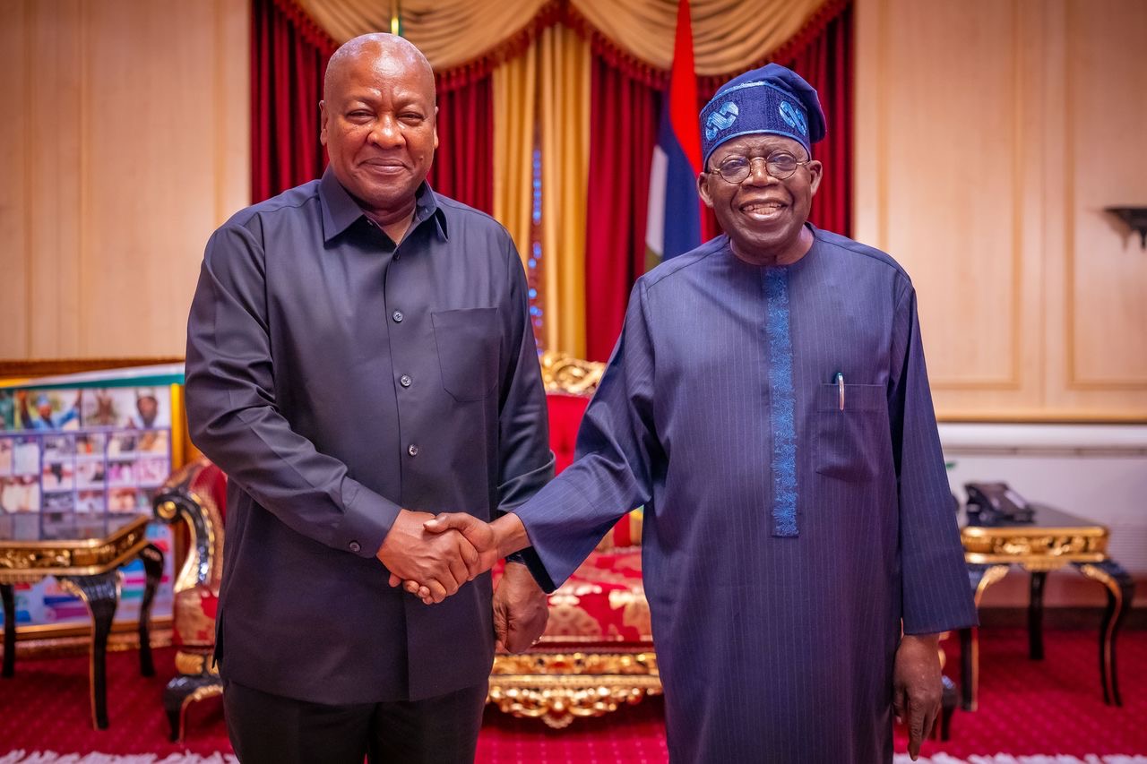 Mahama briefs Tinubu on ECOWAS talks with Niger, Mali, B’Faso